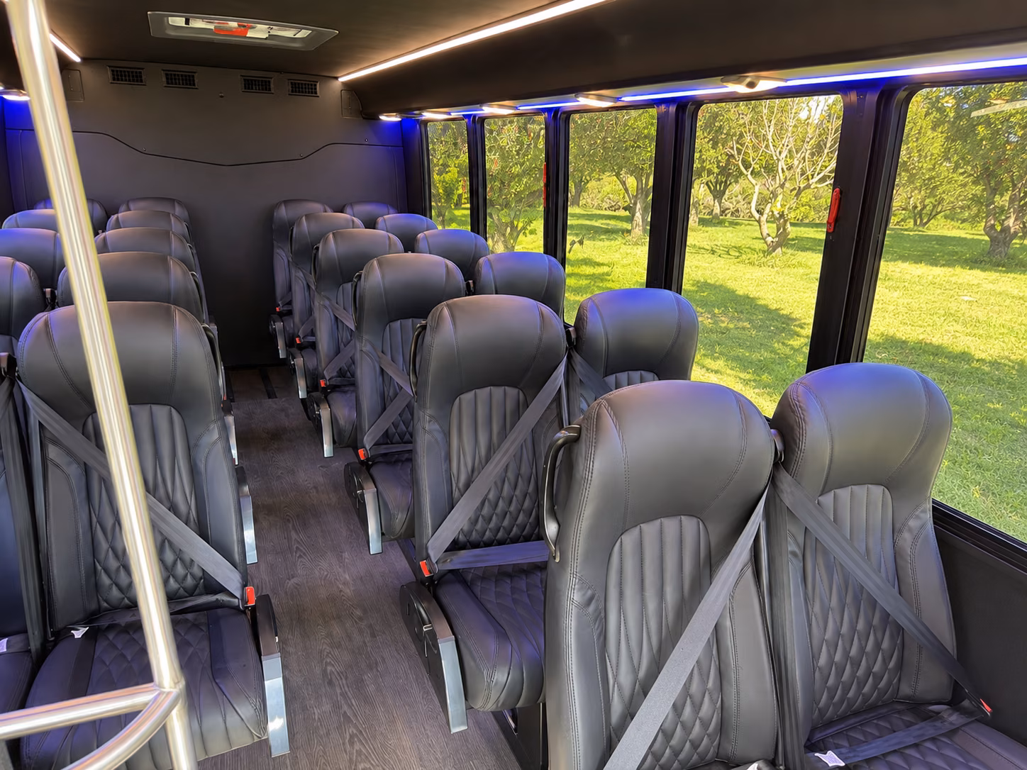 lubbock 18 passenger minibus interior