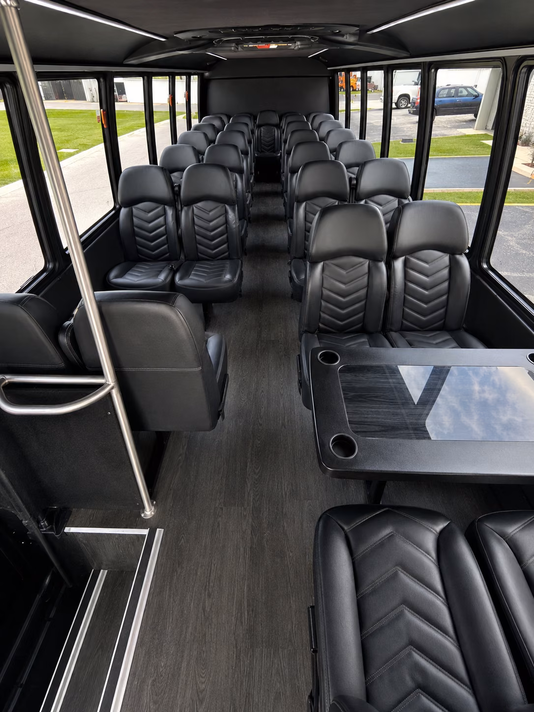 lubbock 20 passenger minibus inside
