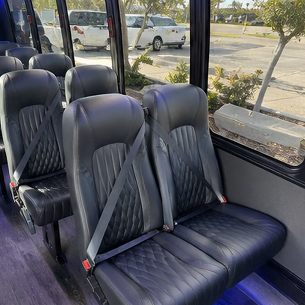 lubbock 25 passenger minibus interior